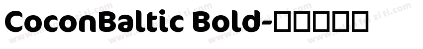 CoconBaltic Bold字体转换